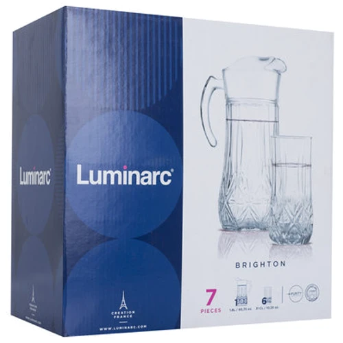 Набор для напитков Luminarc BRIGHTON 7 предметов (N0782): Объем стакана мл 310