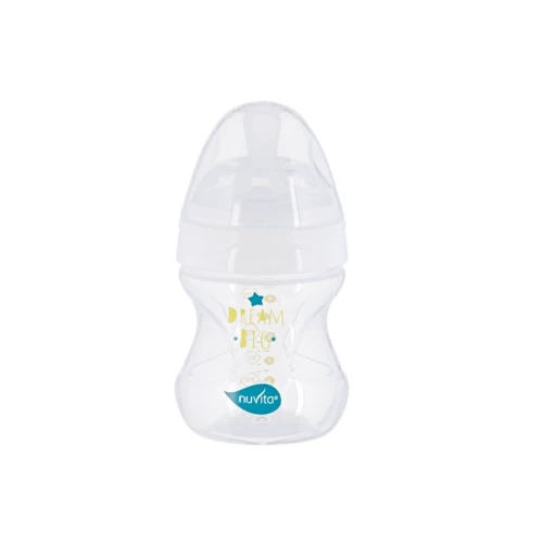 Бутылочка Nuvita для кормления Mimic Collection 150 мл антиколиковая белая (NV6011BIANCO)
