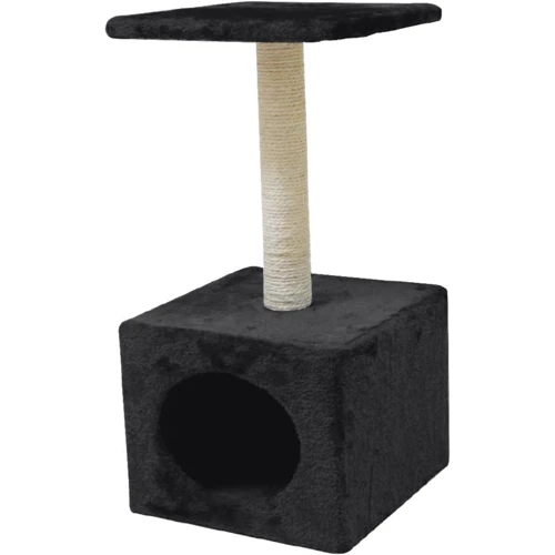 Кігтеточка Croci Hamburg black стовпчик на підставці будиночок 30x30x60 см (C6020855)