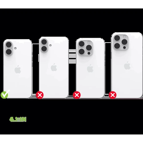 Чехол для iPhone Urban Armor Gear UAG Pathfinder Clear Magsafe Ice (114466114343) for iPhone 16: Цвет черный