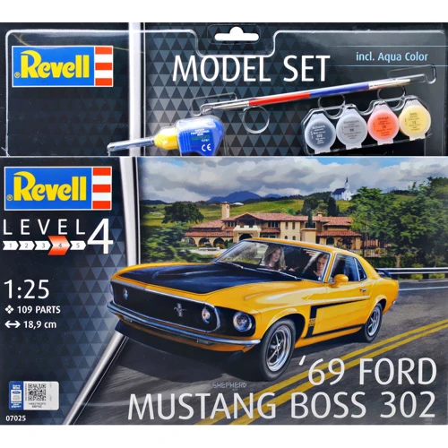Подарочный набор Revell Автомобиль Форд Мустанг Босс 302 1969 года выпуска (67025)