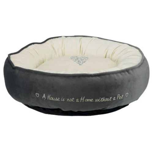 Лежак Trixie Pet's Home d50 см серый/кремовый с сердечком (4011905374895)