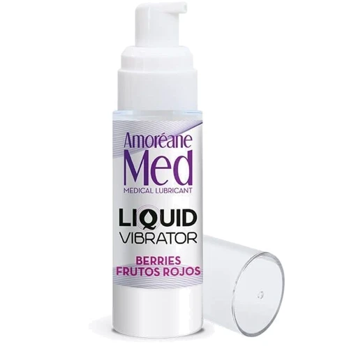 Стимулирующий лубрикант от Amoreane Med: Liquid vibrator - Berries (жидкий вибратор), 30 ml