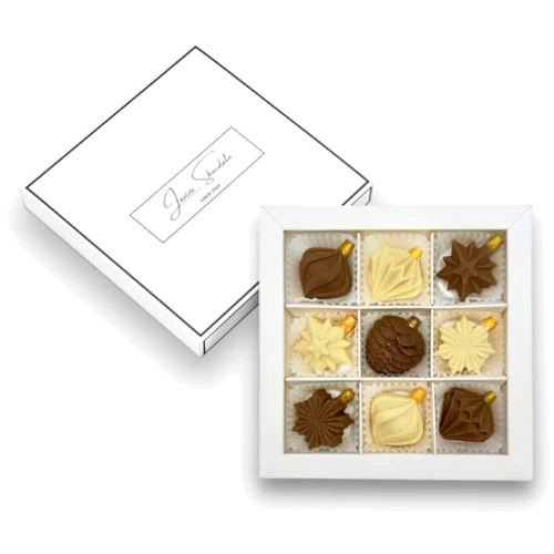 Конфеты шоколадные Laviva Chocolate Set of candies "Christmas toys" "Новогодние игрушки" 100 г (UA-0285): Вес, г 100