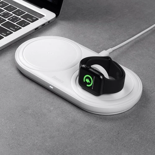 Зарядное устройство Baseus Wireless Charger Planet White (WXPL-B02) for Smartphones and Apple Watch фото 8