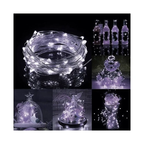 Гирлянда на батарейках Springos 0.9 м 10 LED CL0002 Cold White: Тип Линейная