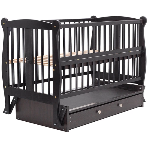 Кровать Babyroom Грация DGMYO-3 маятник, ящик, откидной бок, бук венге (625932)