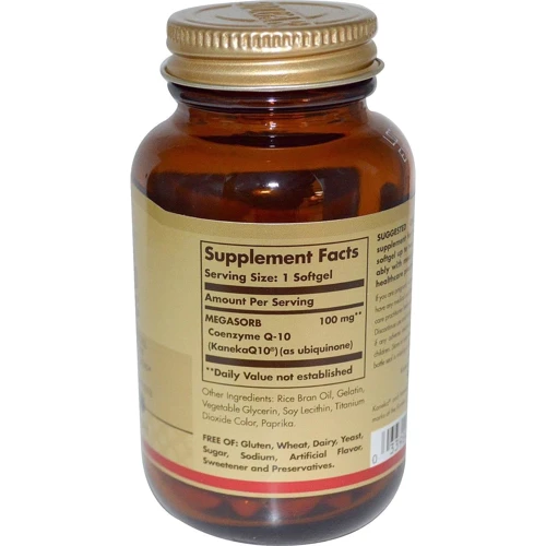 Solgar Megasorb CoQ -10 100 mg 90 caps Солгар Коензим Q10: Тип Коензим