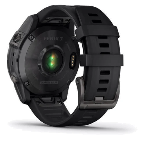 Смарт-часы Garmin Fenix 7 Sapphire Solar Carbon Grey DLC Titanium with Black Band (010-02540-21) фото 9