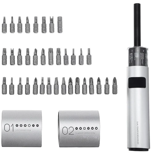 Отвертка электрическая Xiaomi Wowstick Dual Power Lithium Screwdriver SD63 36 in 1 (WOWSTICK SD): Тип наконечника Трехлепестковый (Tri-Wing/TW), Треугольный, Квадратный (Robertson), Крестовой (Pozidriv/PZ), Звездочка (Torx), Плоский (SL), Шестигранный (HEX), Крестовой (Phillips/PH)
