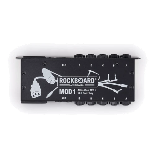 Педалборд Панель для педалборда ROCKBOARD MOD 1 V2 All-in-One TRS & XLR, IEC & Barrel Patchbay