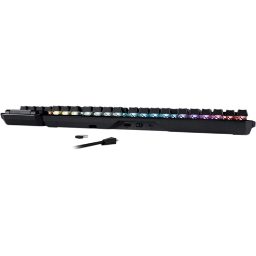 Клавиатура ASUS ROG CLAYMORE II RD RGB 108key USB Black (90MP01W0-BKUA01): Подключение беспроводное