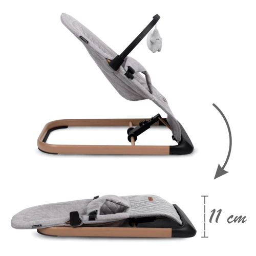 Кресло-качалка Kidwell LARO Full Grey/Wooden (Hnrt_4872): Конструкция опоры без колесиков