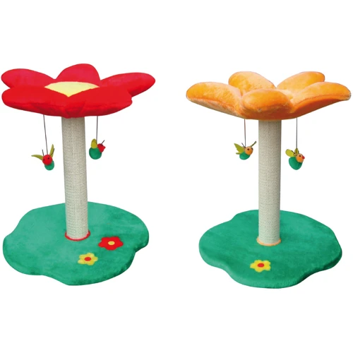 Когтеточка Croci Tree Flowers Primrose 45х45 см столб 56 см разноцветная (C6020084)