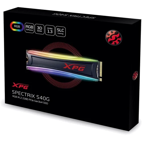 ADATA XPG S40G 2 TB RGB (AS40G-2TT-C): Інтерфейс підключення M.2 (PCI-E 3.0)