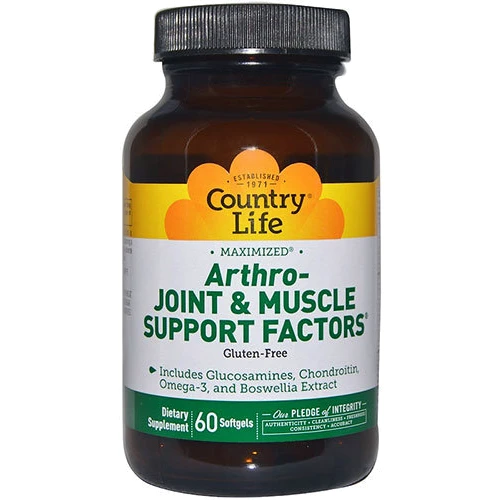 Country Life Arthro-Joint and Muscle Support Комплекс для підтримки кісток, суглобів та м'язів 60 капсул