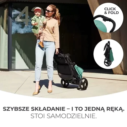 Прогулочная коляска Kinderkraft Rine Juicy Green (KSRINE00GRE0000): Количество блоков 1