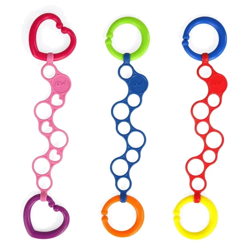 Підвісна іграшка Кільця Kids II Oball Toy State O-Link жовтий (81056): Рекомендований вік с рождения