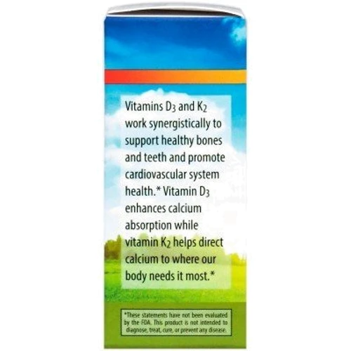 Carlson Labs Liquid Vitamins Super Daily D3 + K2 50 mcg (2,000 IU) & 45 mcg 0.34 fl oz (10.16 ml) Вітамін D3 і Вітамін К2: Форма випуску рідина