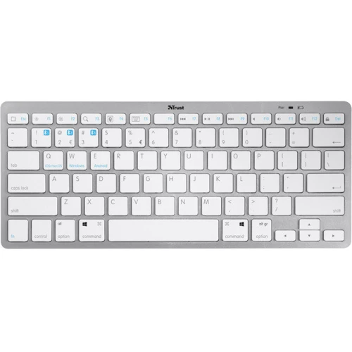 Клавіатура Trust Nado BT White (23746): Підключення беспроводное