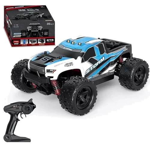 Машина на радиоуправлении: противоударный корпус, резиновые шины (HS 18302)