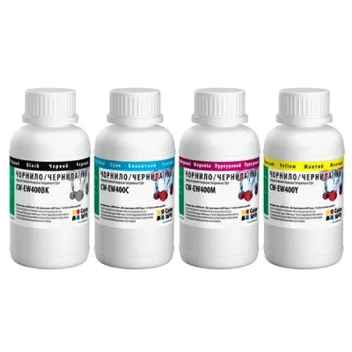 Чорнило ColorWay Epson SC 67/87/79/91/T26 (4х200мл) BK/C/M/Y (CW-EW400SET02): Колір набір (set), Yellow, Magenta, Black, Cyan