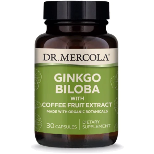 Dr. Mercola Ginkgo Biloba Гинкго билоба + экстракт фруктов кофе 30 капсул