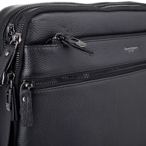 Чоловіча сумка месенджер Giorgio Ferretti чорна (SHIGF201850168-black): Тип Сумки