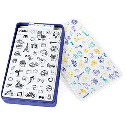 Набор для творчества Janod Штампы Мир 50 шт (J07800)