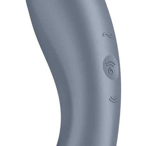 Вакуумный стимулятор с вибрацией Satisfyer Curvy Trinity 1 Bluegrey