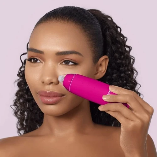 Микродермабразионное устройство для удаления черных точек GESKE MicroDermabrasion Blackhead Remover 7в1 magenta фото 4