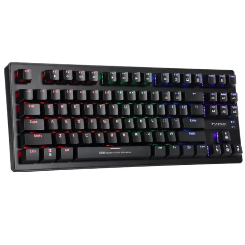 Клавиатура Marvo KG901 Multi-LED Mechanical Blue Switch Black: Подключение проводное