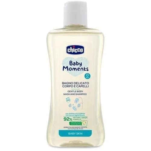 Нежный гель-шампунь Chicco Baby Moments для тела и волос 200 мл (10593.00)