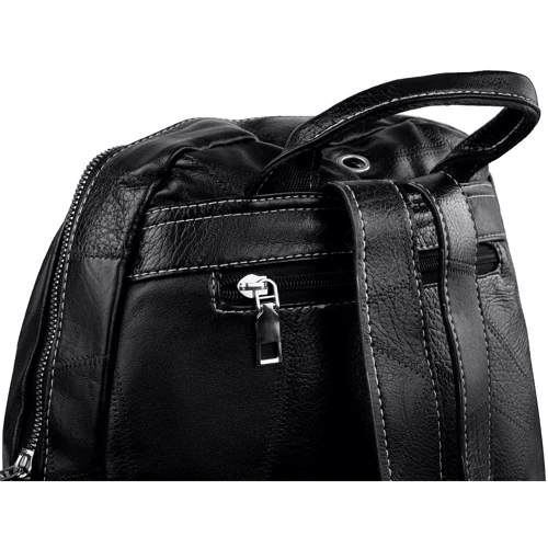 Жіночий рюкзак Valiria Fashion чорний (DETAD1078-2): Фактура Гладка, матова