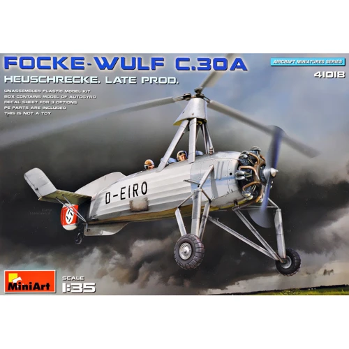 Розвідувальний Автожир MINIART Focke Wulf FW C.30A Heuschrecke пізнього виробництва