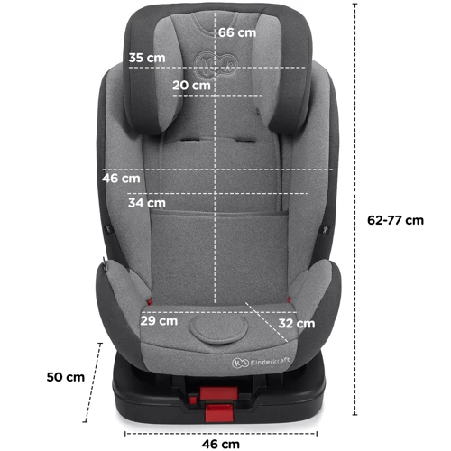 Автокресло Kinderkraft Vado Red (KKFVADORED0000): Крепление Isofix есть