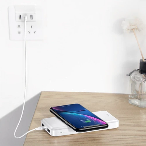 Внешний аккумулятор Baseus Power Bank 10000mAh Wireless Charger M36 White (PPALL-M3602): Особенности беспроводная зарядка