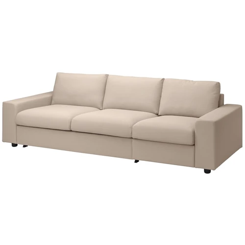

Чехол на 3-местный диван-кровать ІКЕА Vimle с широкими подлокотниками / Hallarp бежевый (s69401217)