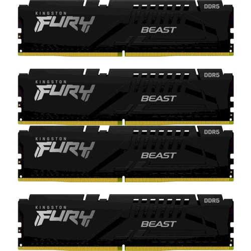 Kingston FURY 128 GB (4x32GB) DDR5 5600 MHz Beast Black (KF556C40BBK4-128)