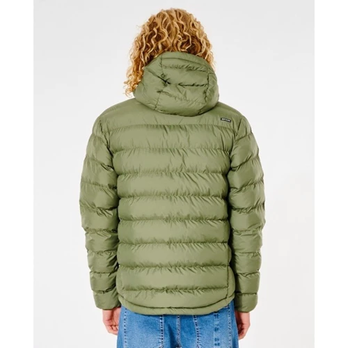 Куртка Rip Curl Anti Series Elite Puff HD CJKDB9-9389 52 оливковая зимняя с капюшоном: Длина рукава Длинный