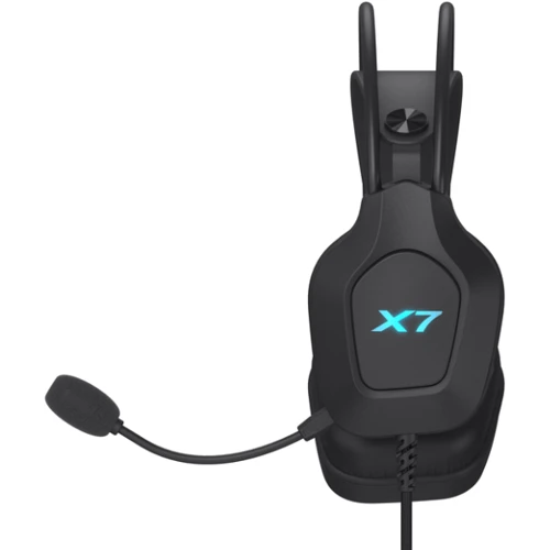 Наушники A4Tech XH-200 USB Black: Дополнительно Совместимость с Android, Подсветка корпуса, регулятор громкости