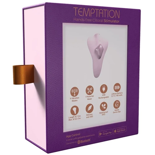 Клиторальный вибратор в трусики Adrien Lastic Temptation + APP