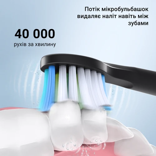 Зубная щетка Fairywill E11 black: Технология чистки звуковая