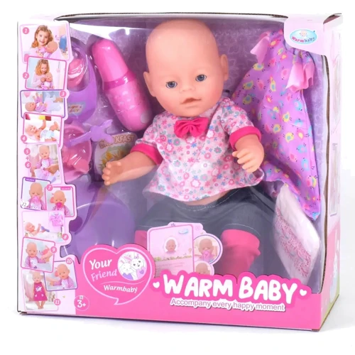 Пупс Warm Baby WZJ 057 A-599 10 функций, с аксессуарами