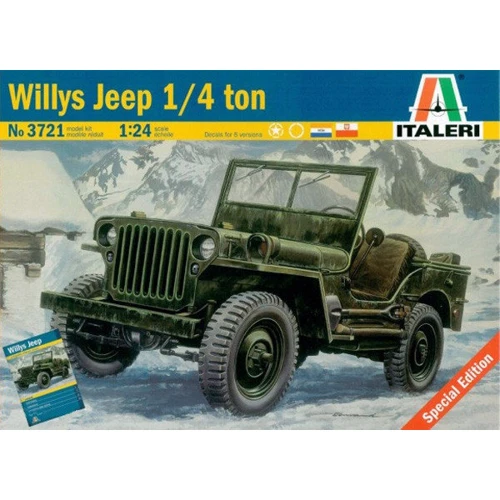 Модель Italeri Американский армейский автомобиль "Willys" (IT3721)
