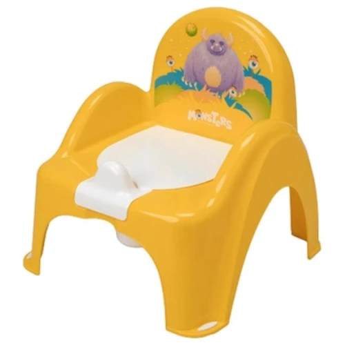 Горшок-стульчик Tega Baby Монстрики музыкальный желтый PO-027-124