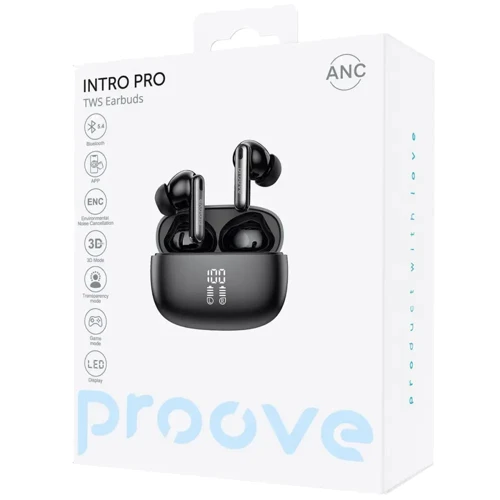 Наушники Proove Intro Pro Obsidian black