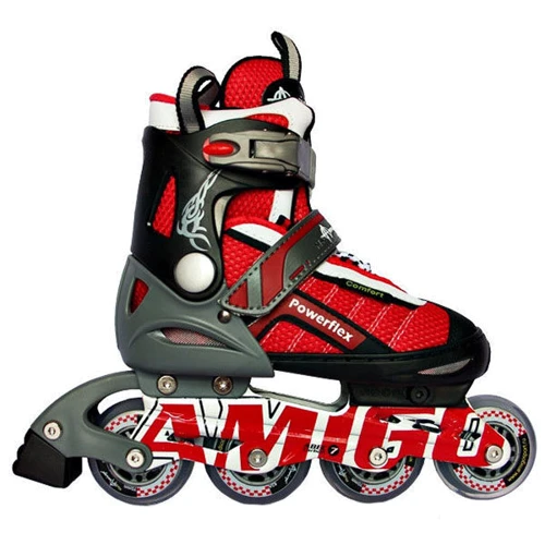 Ролики Amigosport Powerflex M3 34-37 р. Красный: Особенности С подшипником