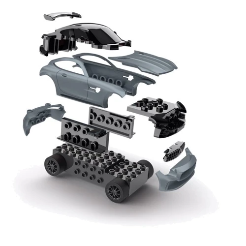 Сборная модель-копия Revell Mercedes-AMG GT R Grey Car Уровень 1 Масштаб 1:43: Масштаб 1:43