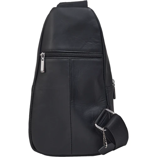 Чоловіча сумка-слінг Buffalo Bags чорна (SHIM9011A-black): Фактура Гладкая, Матовая